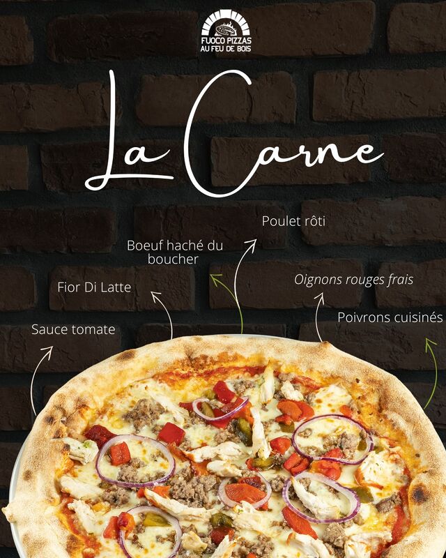 🔥 La Carne 🔥

Une explosion de saveurs en bouche, c'est une alliance parfaite de viande, de fromage et de sauce tomate. 🤤

Vous recherchez une pizza délicieuse et gourmande ? La Carne saura ravir vos papilles. 😋

 #carne #pizzacarne #restaurantgrenoble #pizzagram #pizzaiolo #echirolles #foodie #pizza #restaurant #pizzeriagrenoble #pizzalover #fiordilatte #bonappetit #justeat #pizzahalal #viande #feudebois🔥